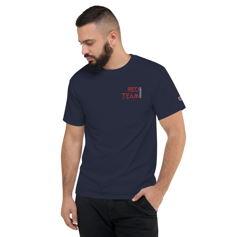 Cyber Security Red Team v4 - Men's Champion T-Shirt Embroidered by DarkByteGear