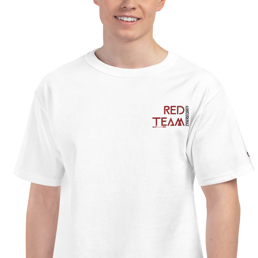 Cyber Security Red Team v4 - Men's Champion T-Shirt Embroidered by DarkByteGear