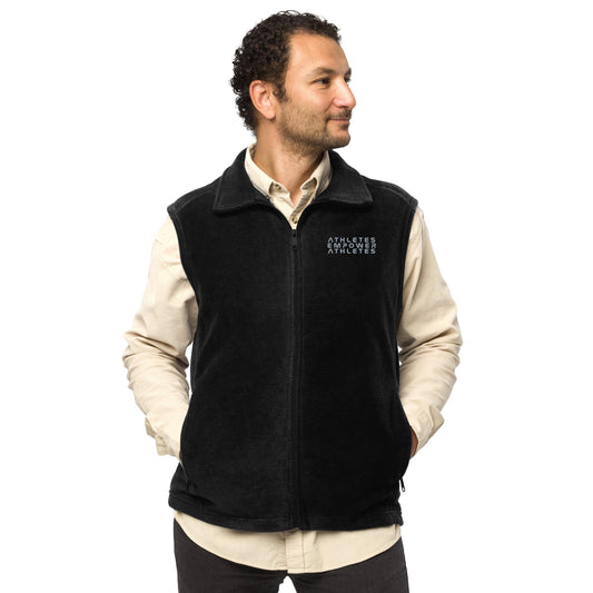 Athletes Empower Athletes - Men’s Columbia fleece vest by DarkByteGear