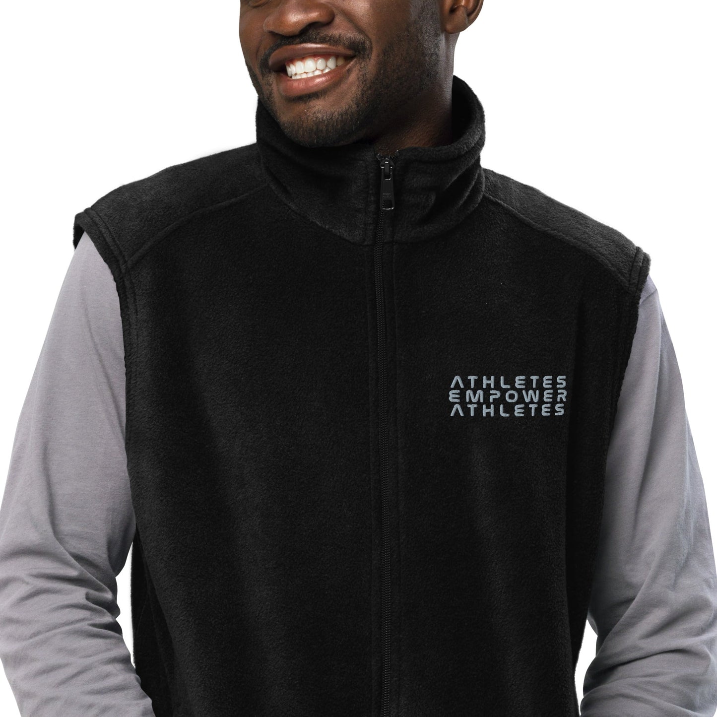 Athletes Empower Athletes - Men’s Columbia fleece vest by DarkByteGear