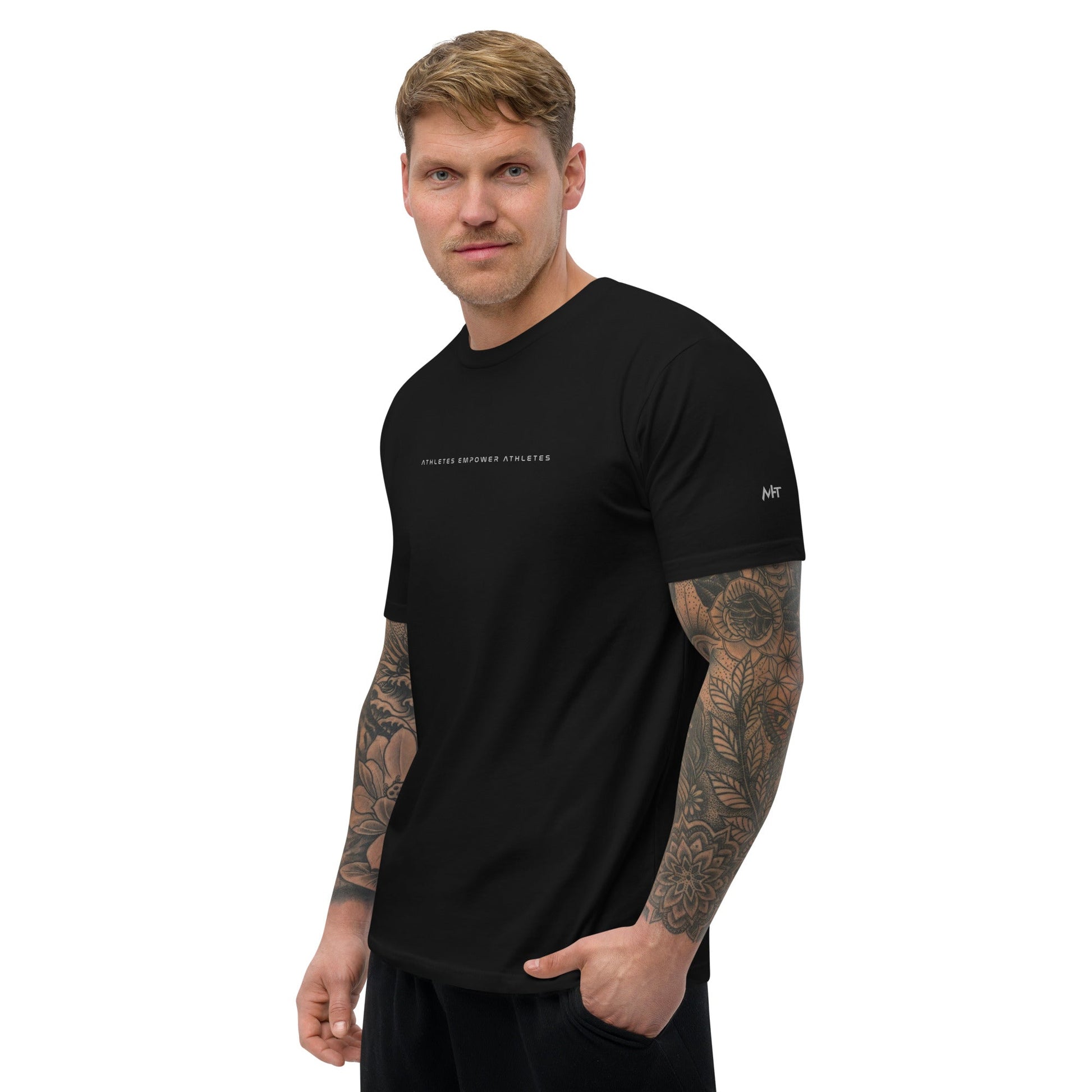 Athletes Empower Athletes - Short Sleeve T-shirt by DarkByteGear