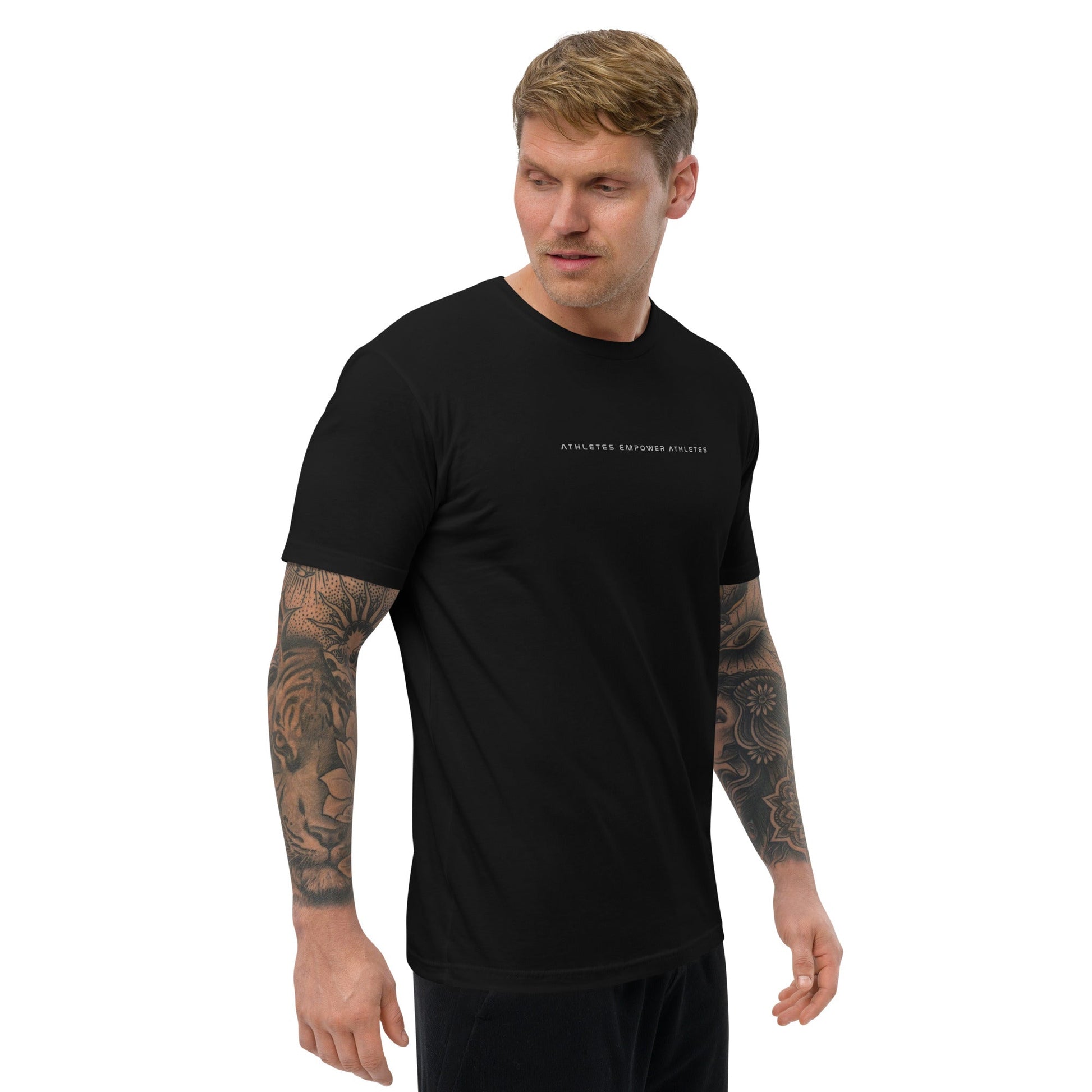 Athletes Empower Athletes - Short Sleeve T-shirt by DarkByteGear