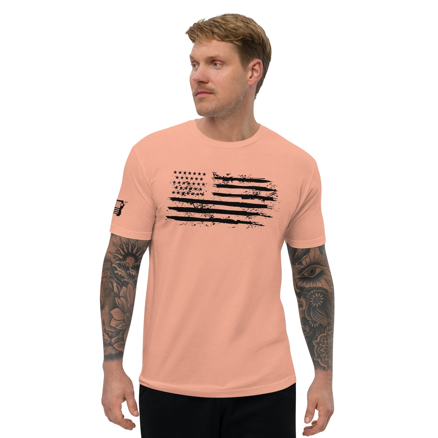Iron American Patriot - Short Sleeve T-shirt by DarkByteGear