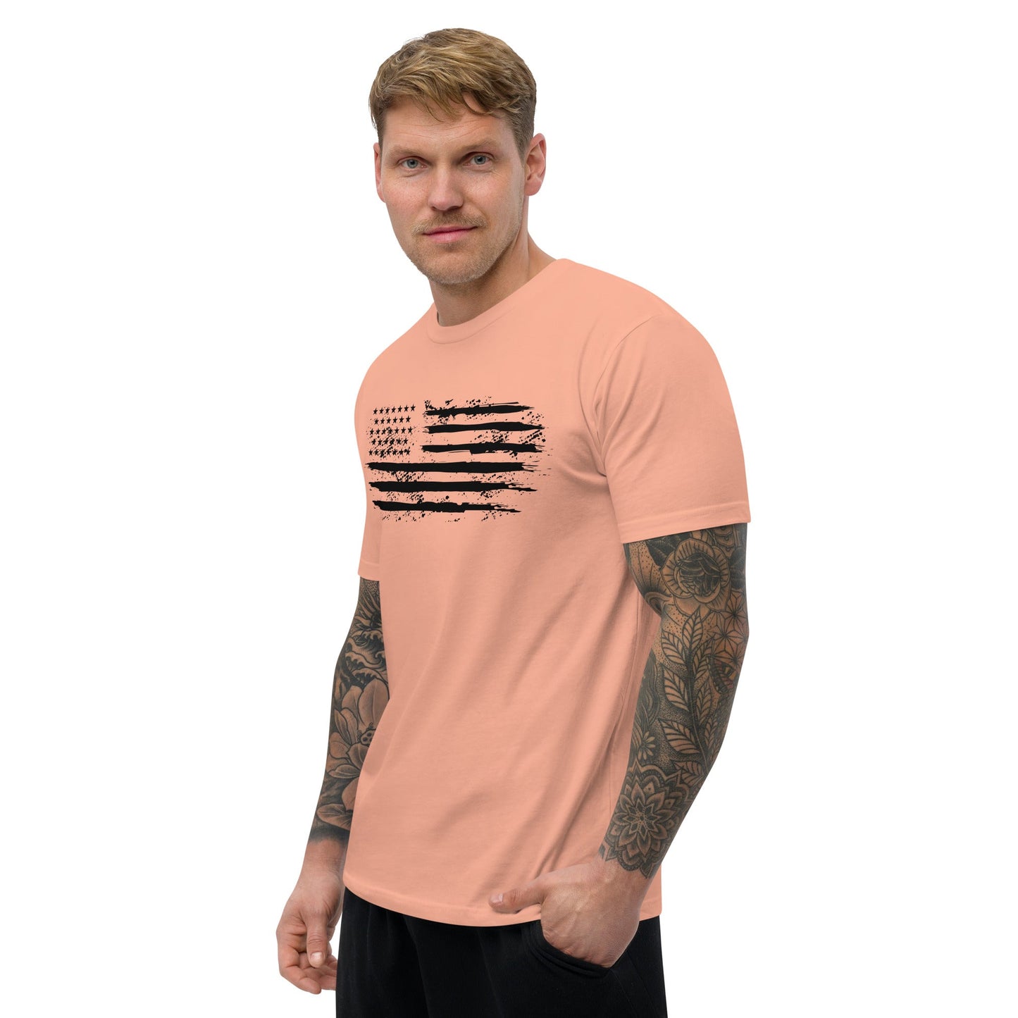 Iron American Patriot - Short Sleeve T-shirt by DarkByteGear