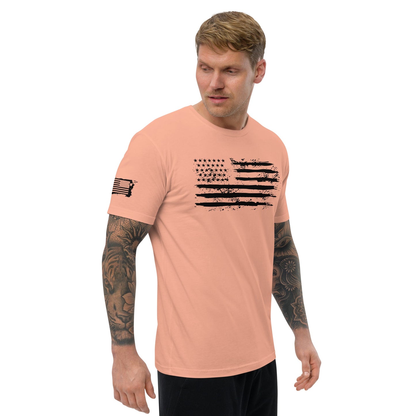 Iron American Patriot - Short Sleeve T-shirt by DarkByteGear