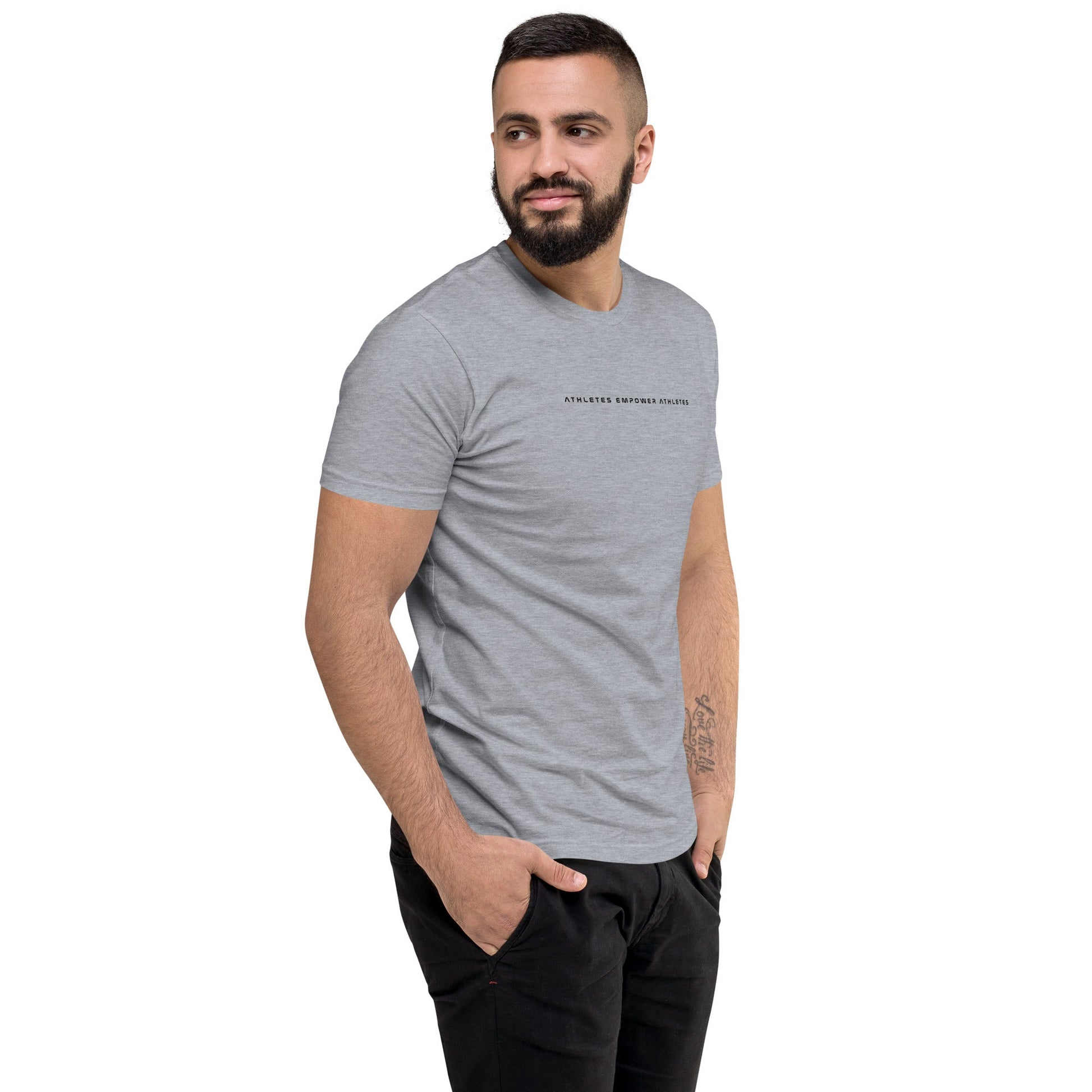 Athletes Empower Athletes - Short Sleeve T-shirt by DarkByteGear