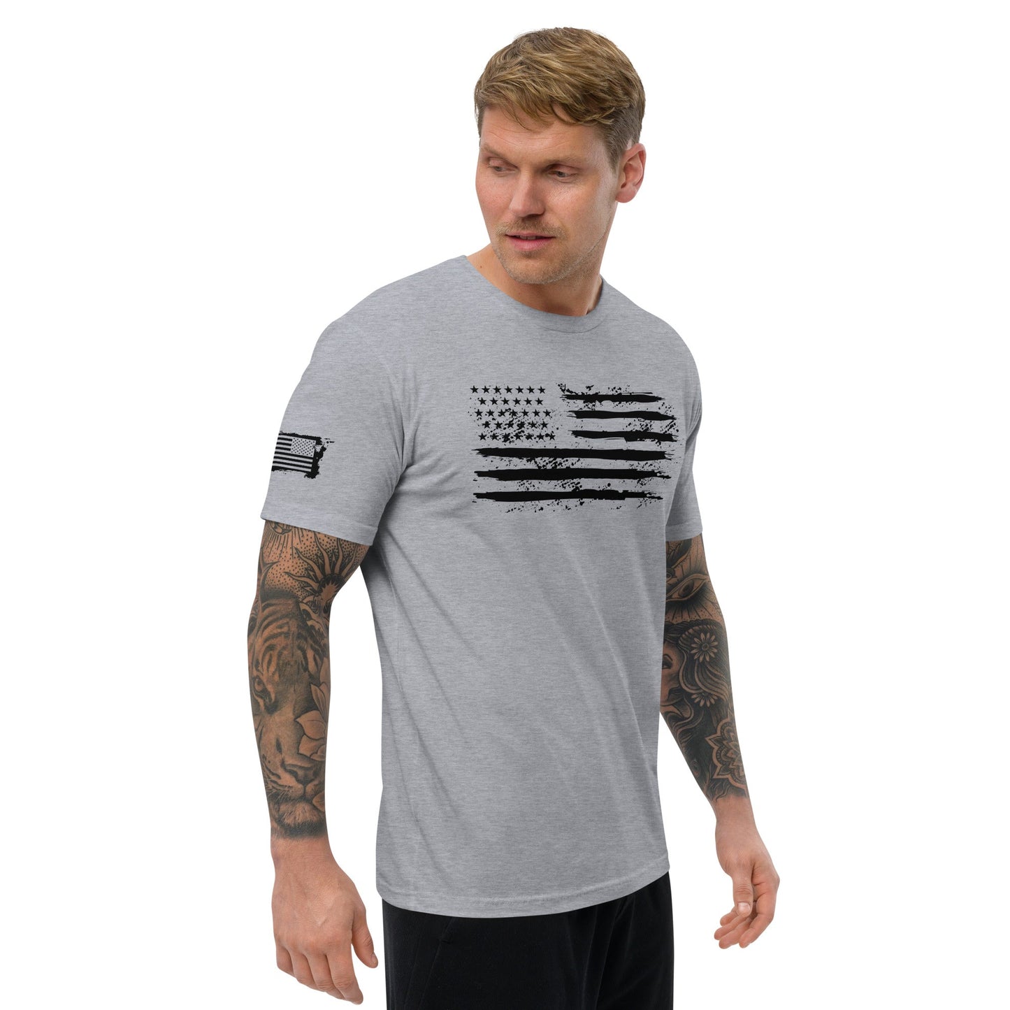 Iron American Patriot - Short Sleeve T-shirt by DarkByteGear