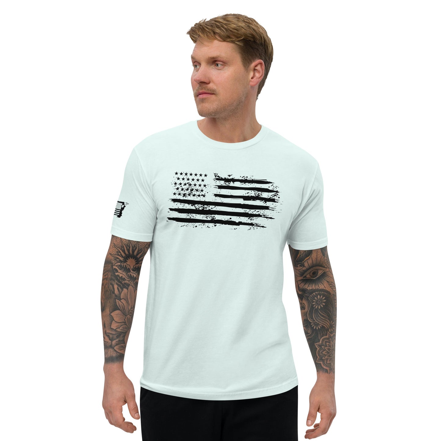 Iron American Patriot - Short Sleeve T-shirt by DarkByteGear