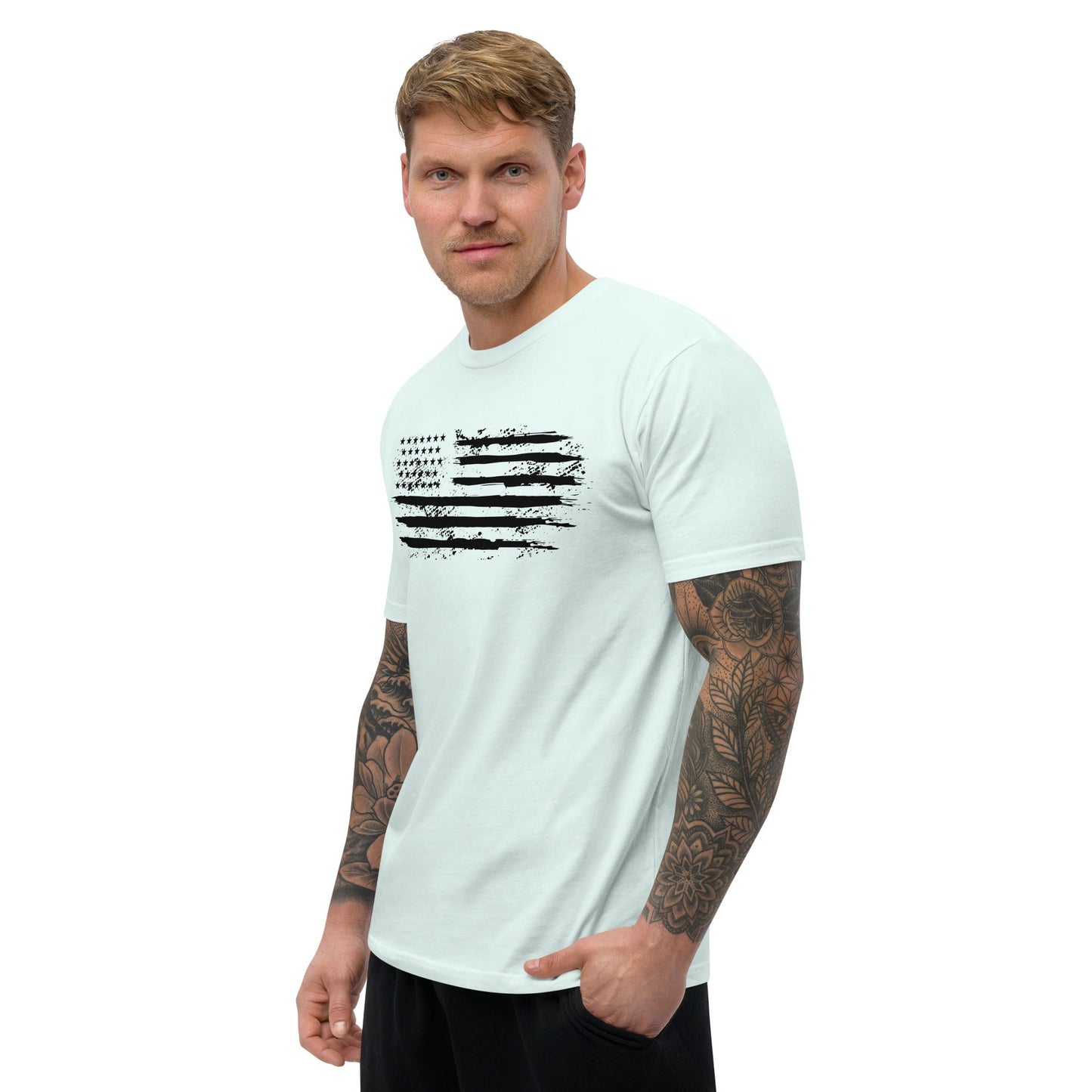 Iron American Patriot - Short Sleeve T-shirt by DarkByteGear