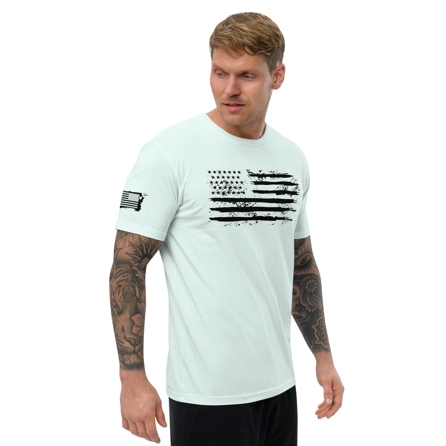 Iron American Patriot - Short Sleeve T-shirt by DarkByteGear