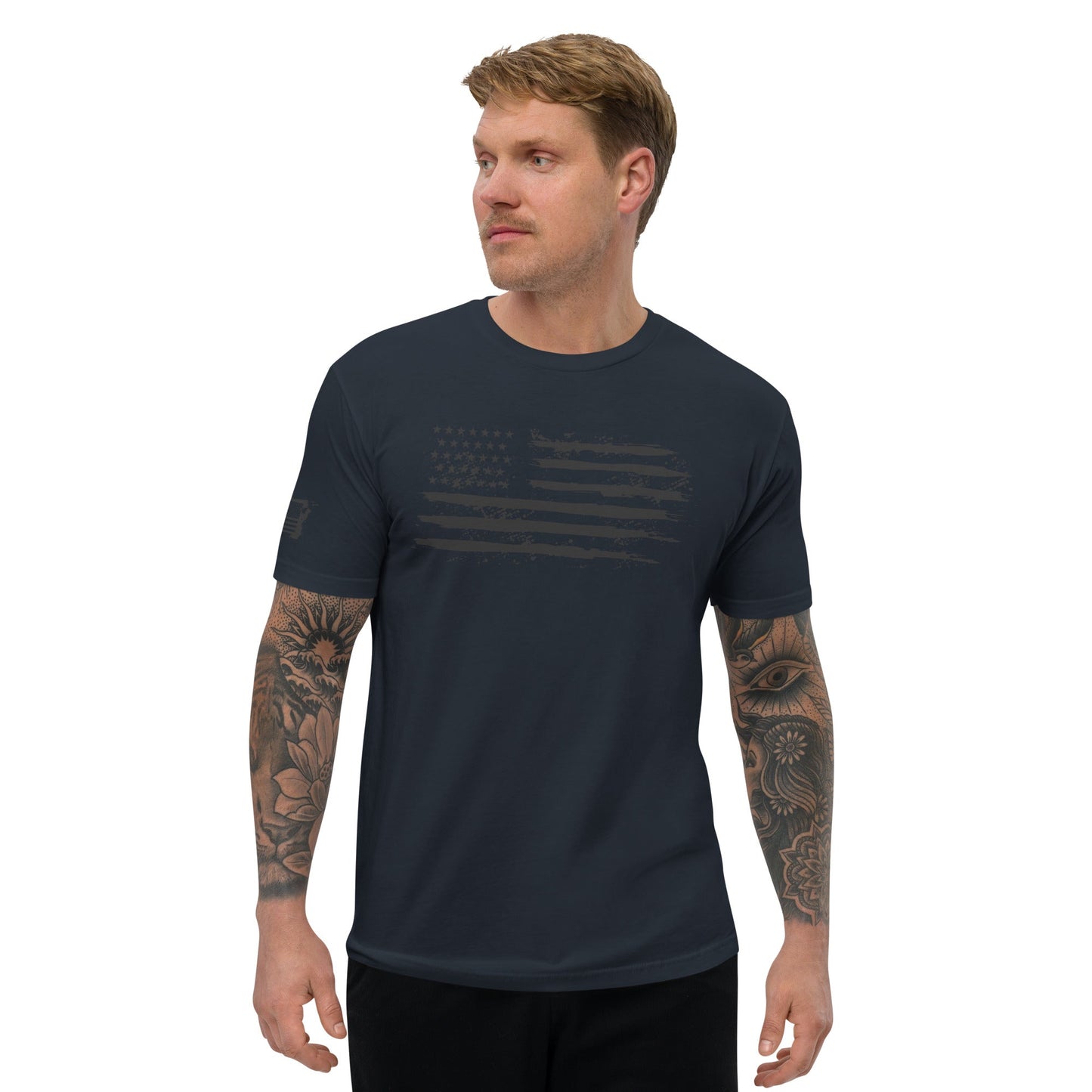 Iron American Patriot - Short Sleeve T-shirt by DarkByteGear