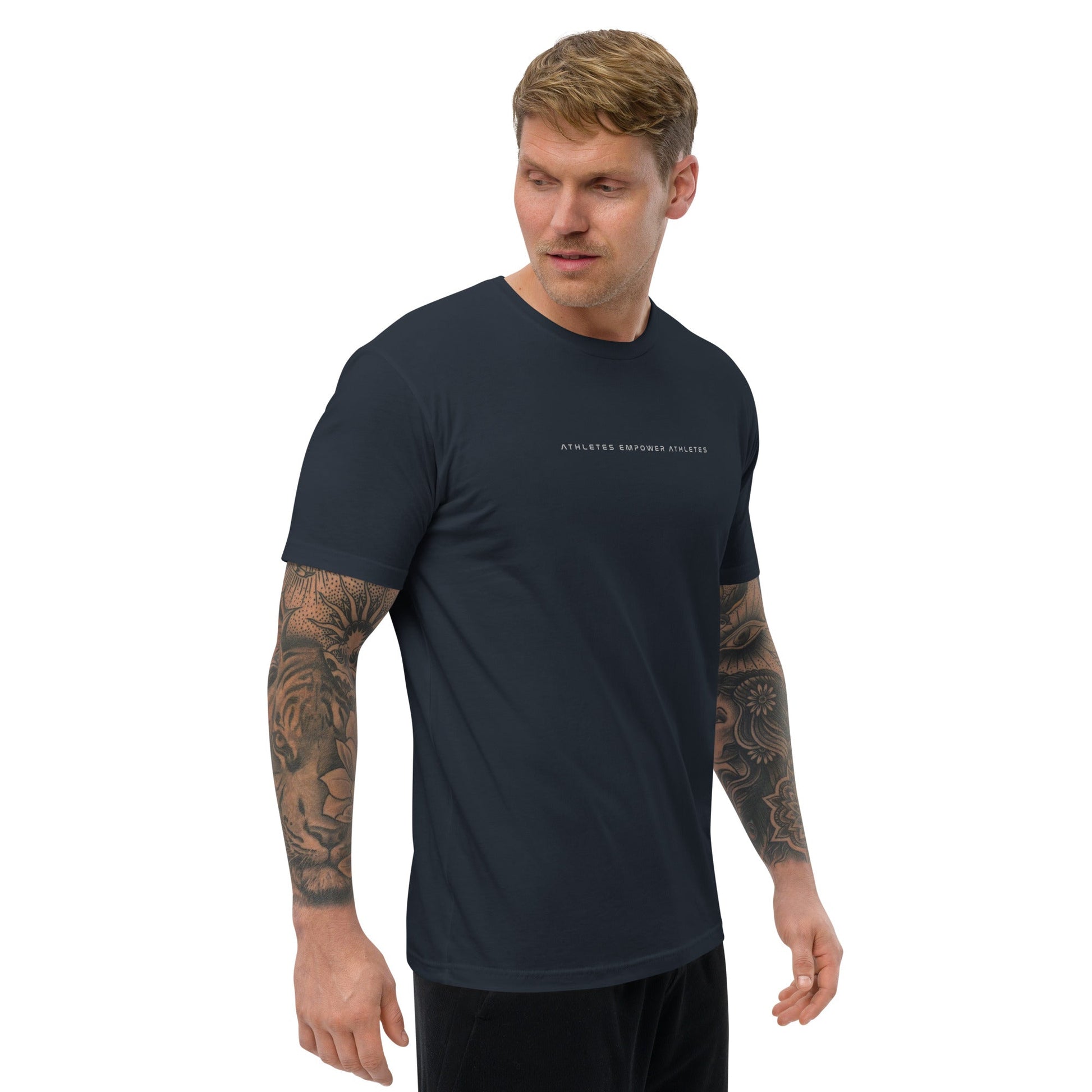 Athletes Empower Athletes - Short Sleeve T-shirt by DarkByteGear