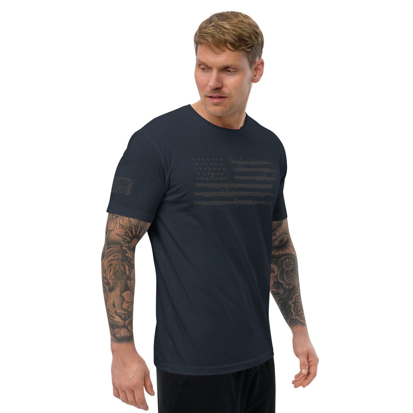 Iron American Patriot - Short Sleeve T-shirt by DarkByteGear