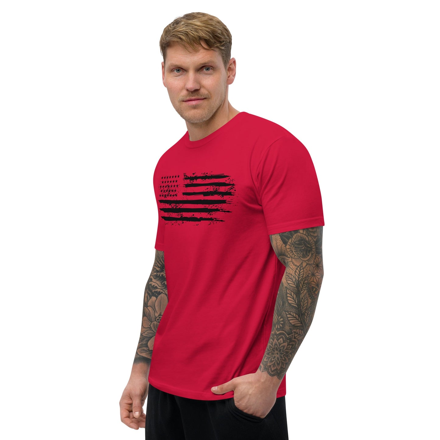 Iron American Patriot - Short Sleeve T-shirt by DarkByteGear