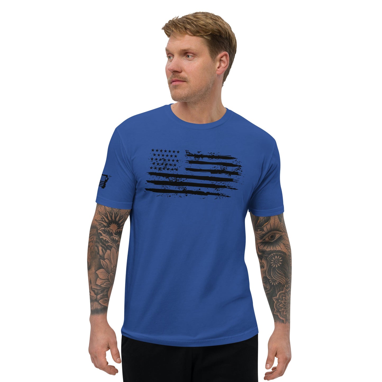 Iron American Patriot - Short Sleeve T-shirt by DarkByteGear