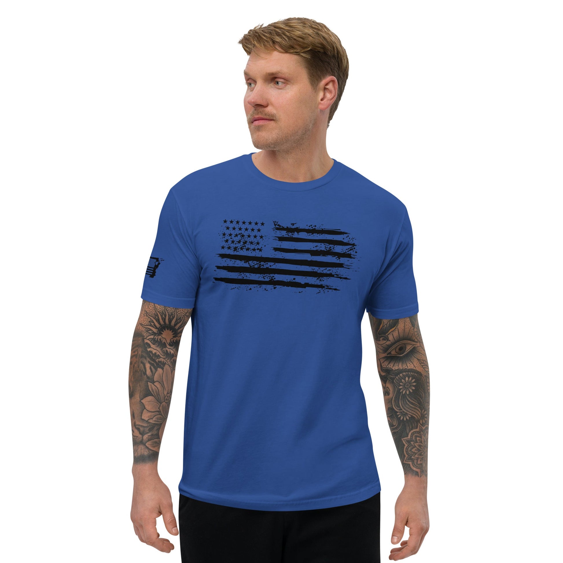 Iron American Patriot - Short Sleeve T-shirt by DarkByteGear
