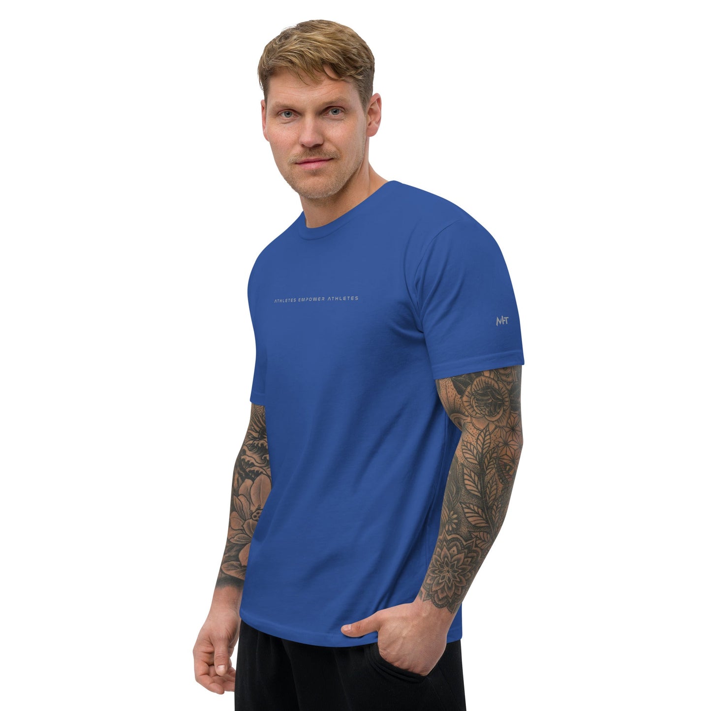 Athletes Empower Athletes - Short Sleeve T-shirt by DarkByteGear