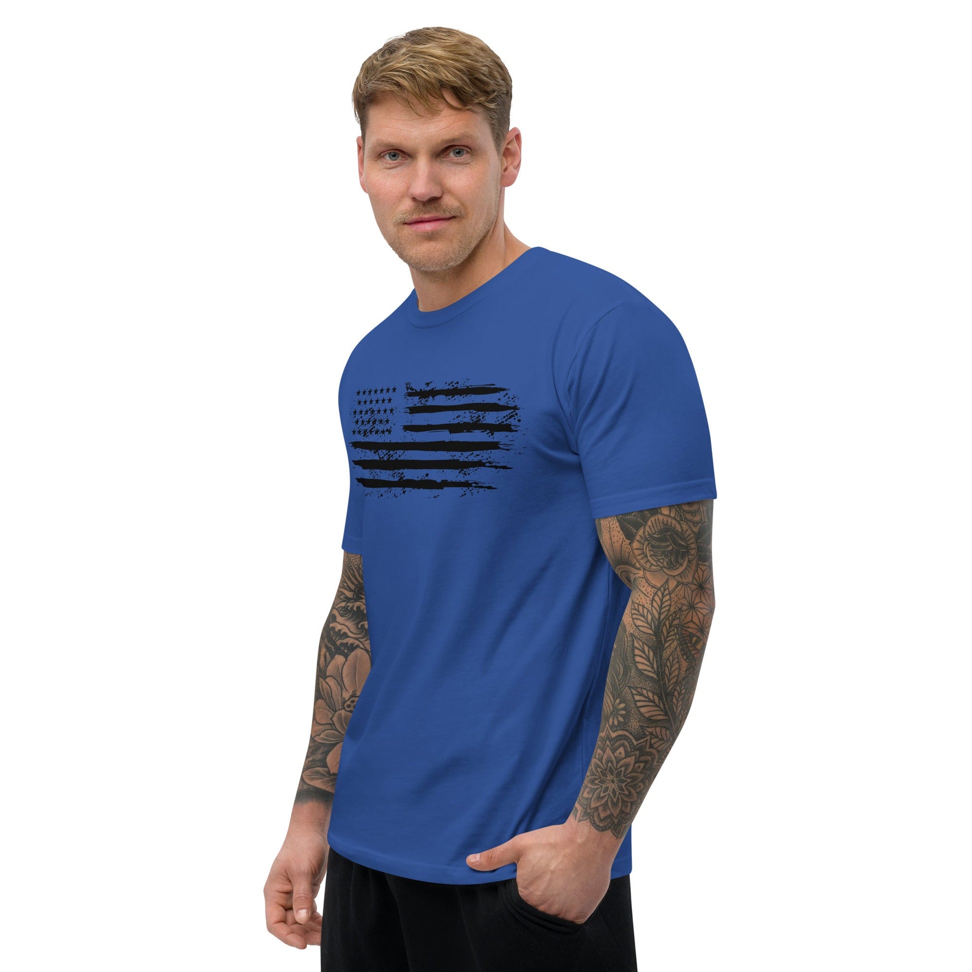 Iron American Patriot - Short Sleeve T-shirt by DarkByteGear