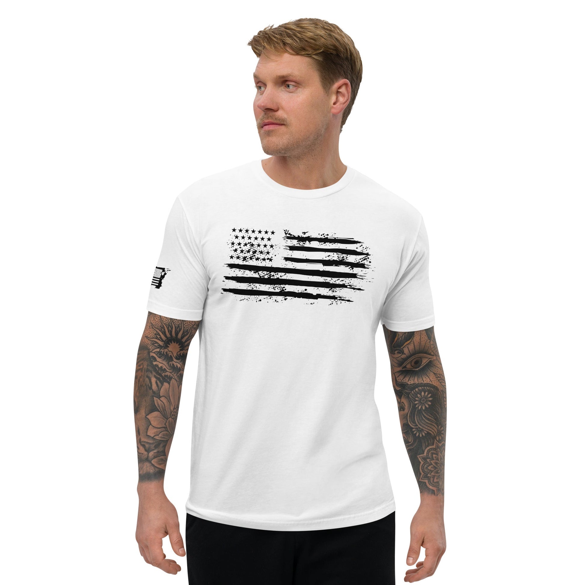 Iron American Patriot - Short Sleeve T-shirt by DarkByteGear