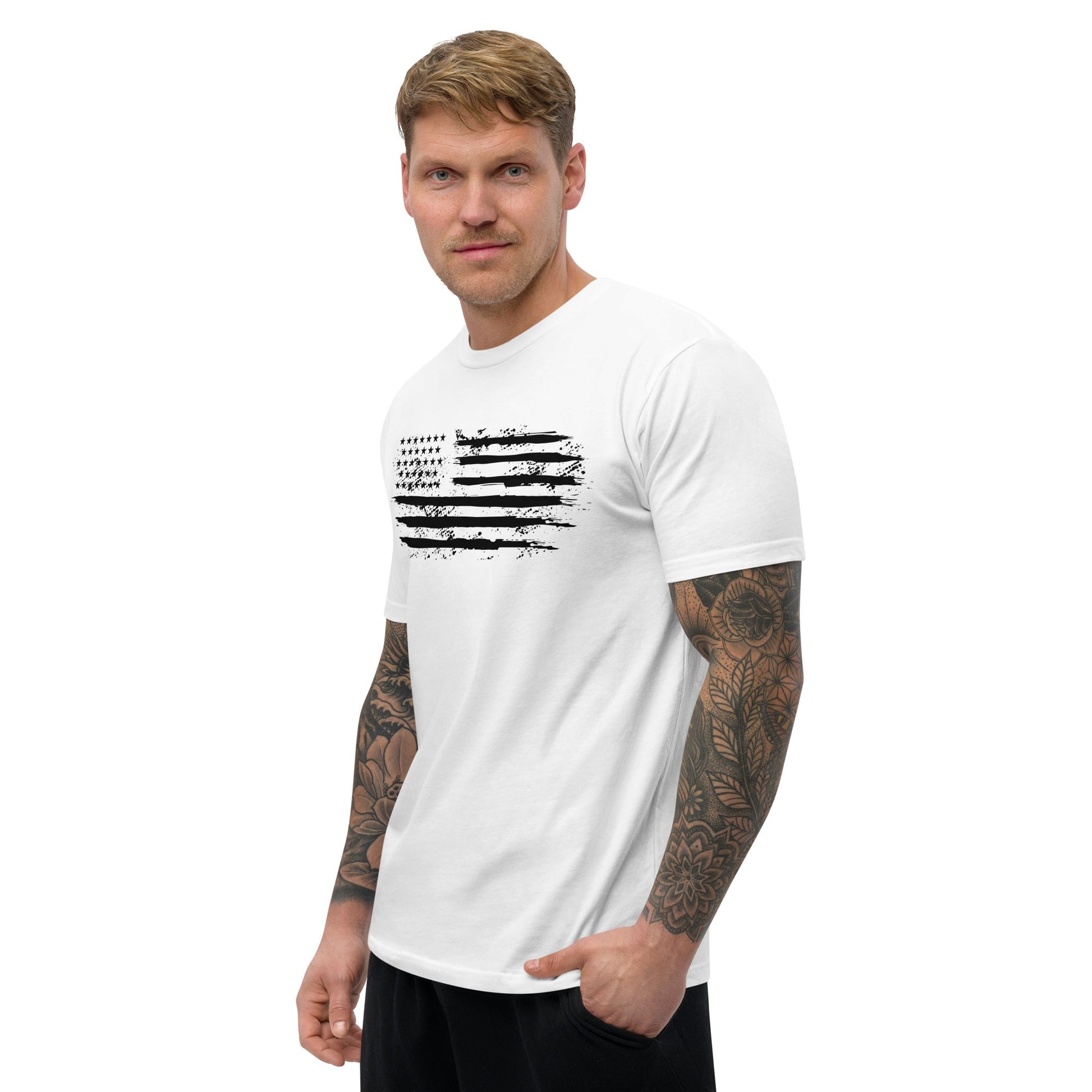 Iron American Patriot - Short Sleeve T-shirt by DarkByteGear