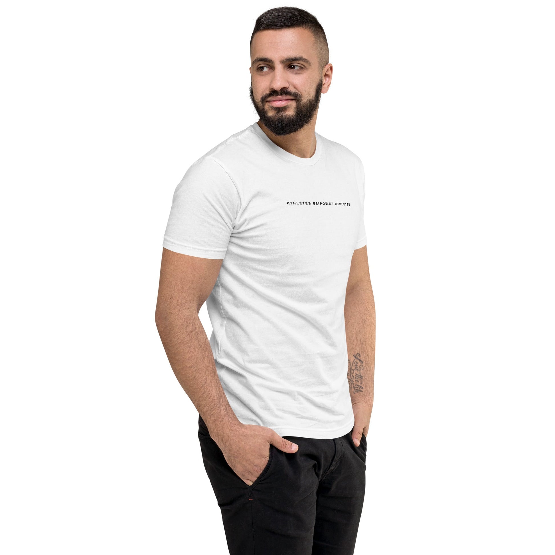 Athletes Empower Athletes - Short Sleeve T-shirt by DarkByteGear