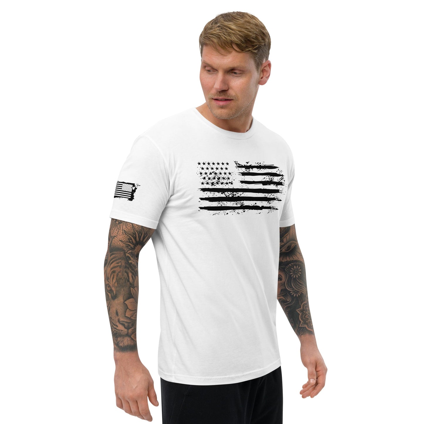 Iron American Patriot - Short Sleeve T-shirt by DarkByteGear