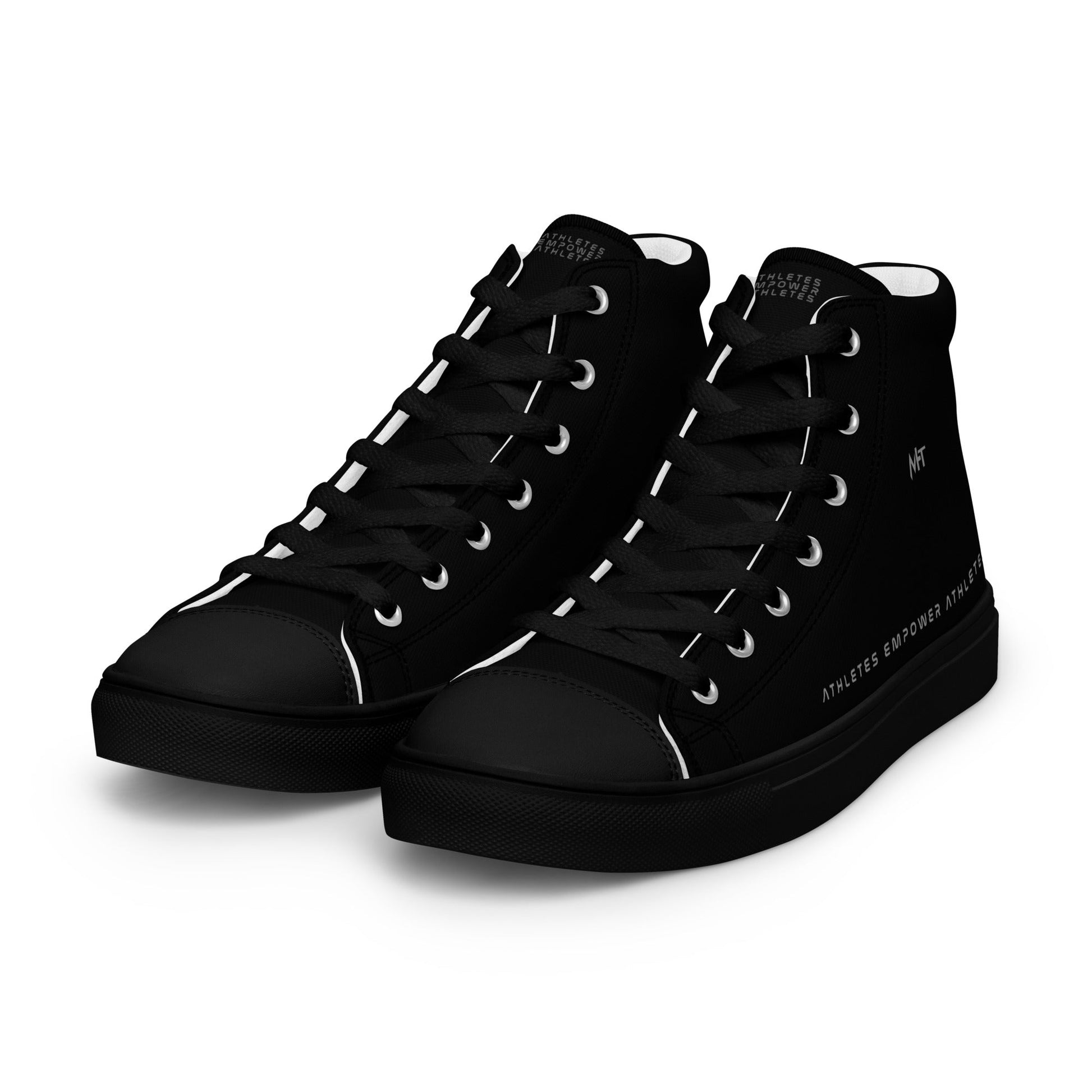 Athletes Empower Athletes - Men’s high top canvas shoes by DarkByteGear