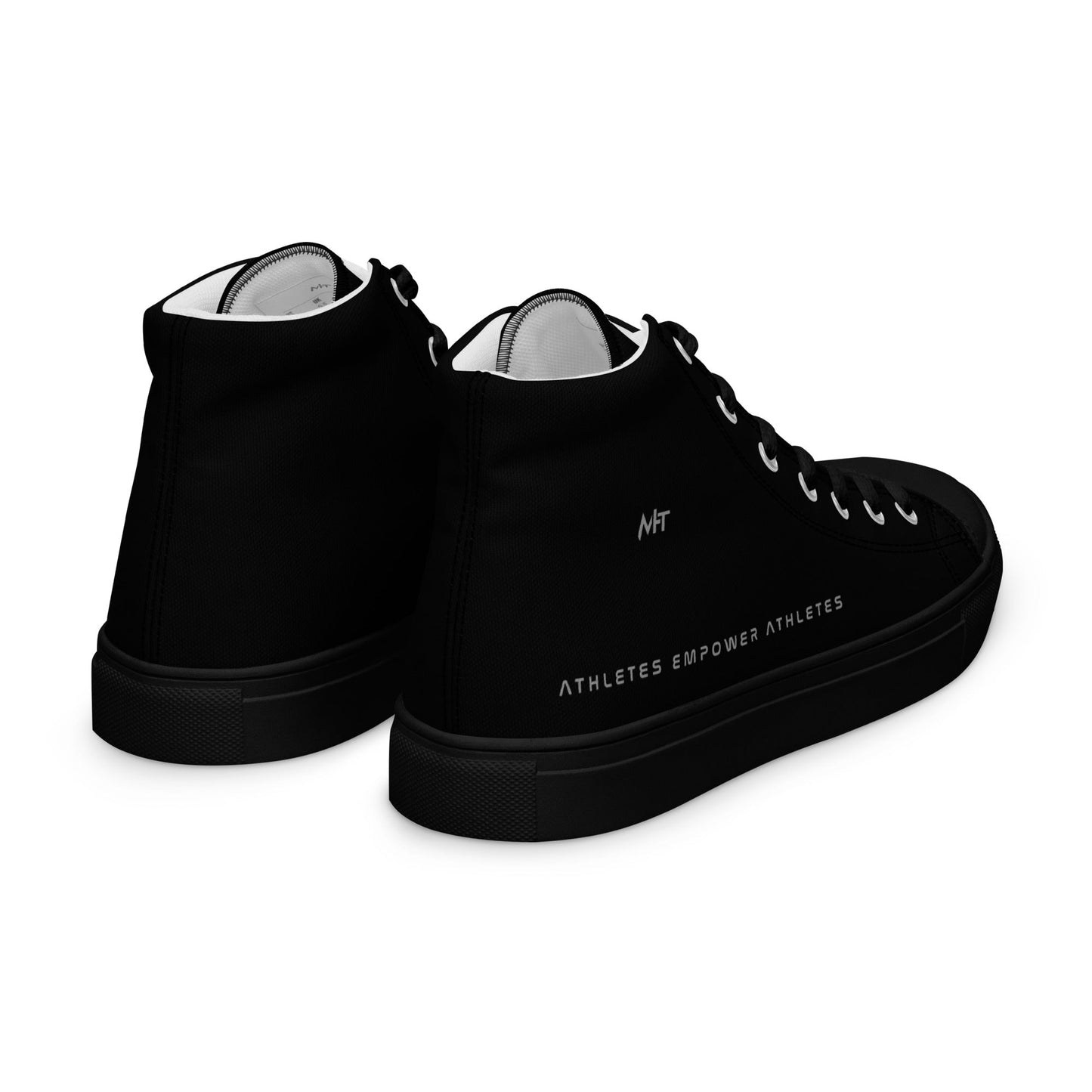 Athletes Empower Athletes - Men’s high top canvas shoes by DarkByteGear