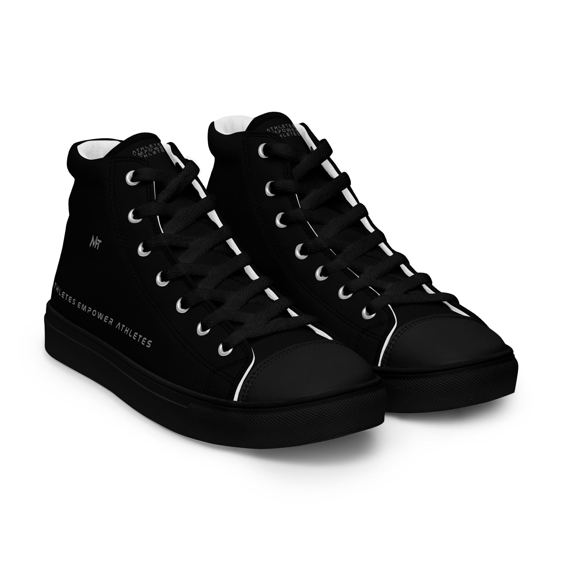Athletes Empower Athletes - Men’s high top canvas shoes by DarkByteGear