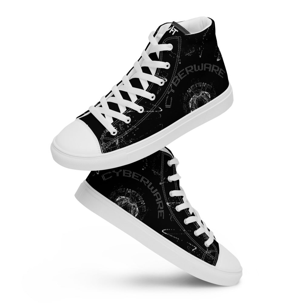 Cyberware - Men’s high top canvas shoes by DarkByteGear