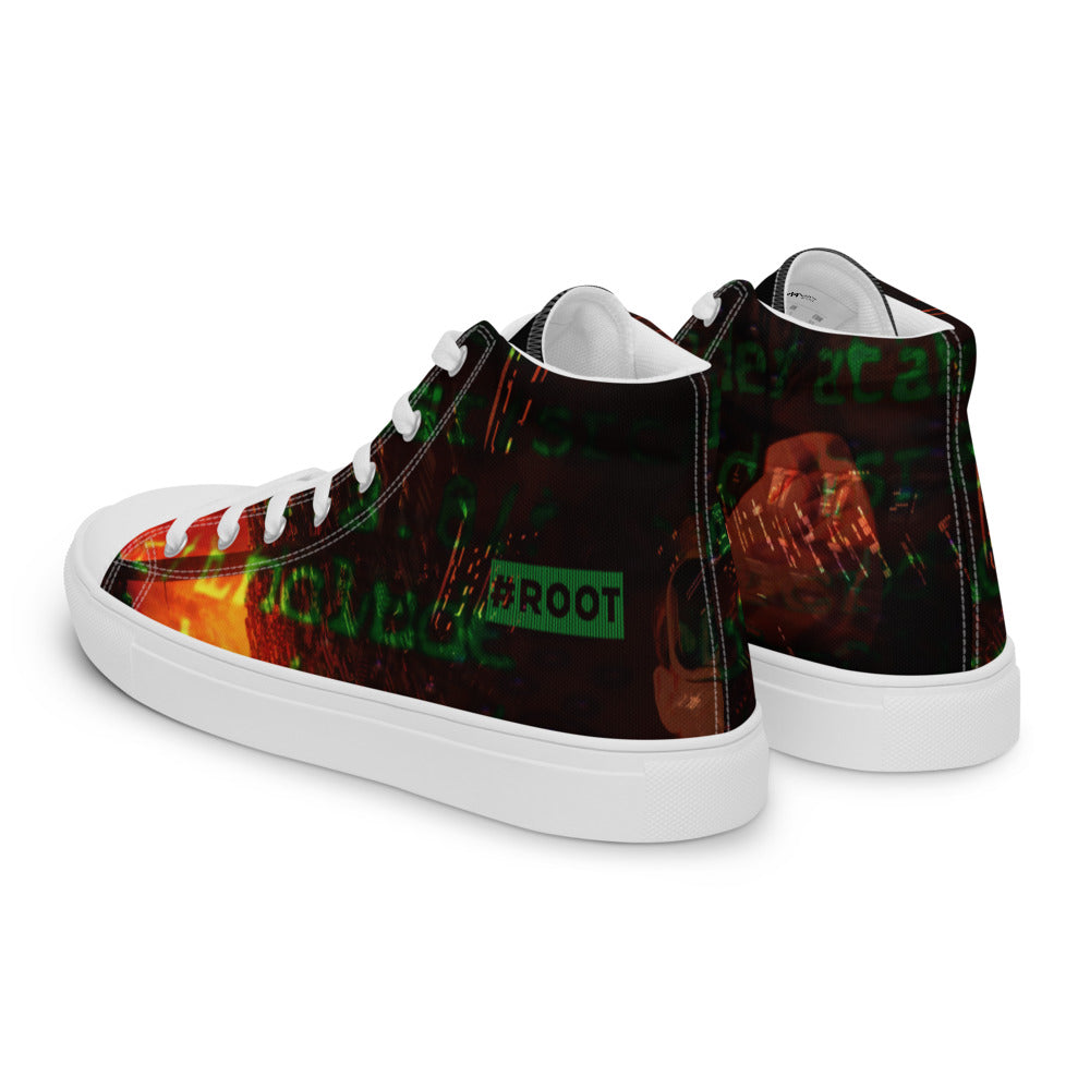 root - Men’s high top canvas shoes by DarkByteGear