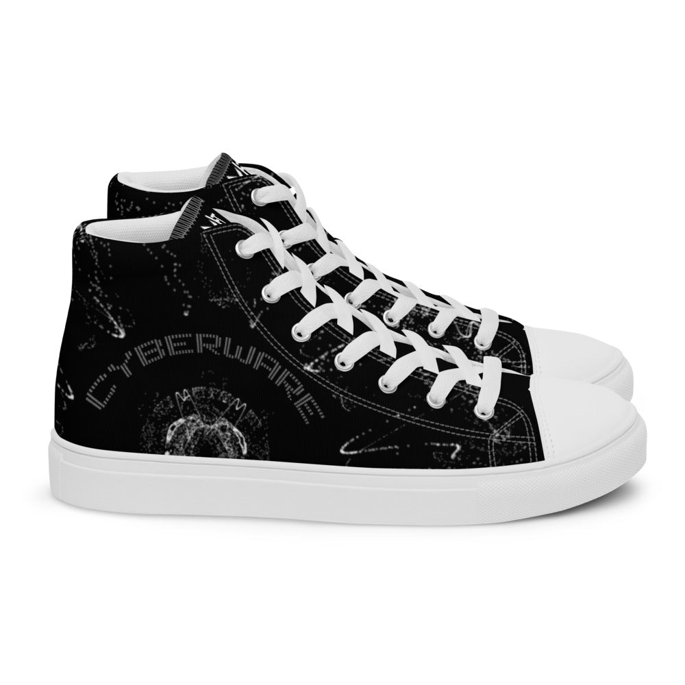 Cyberware - Men’s high top canvas shoes by DarkByteGear