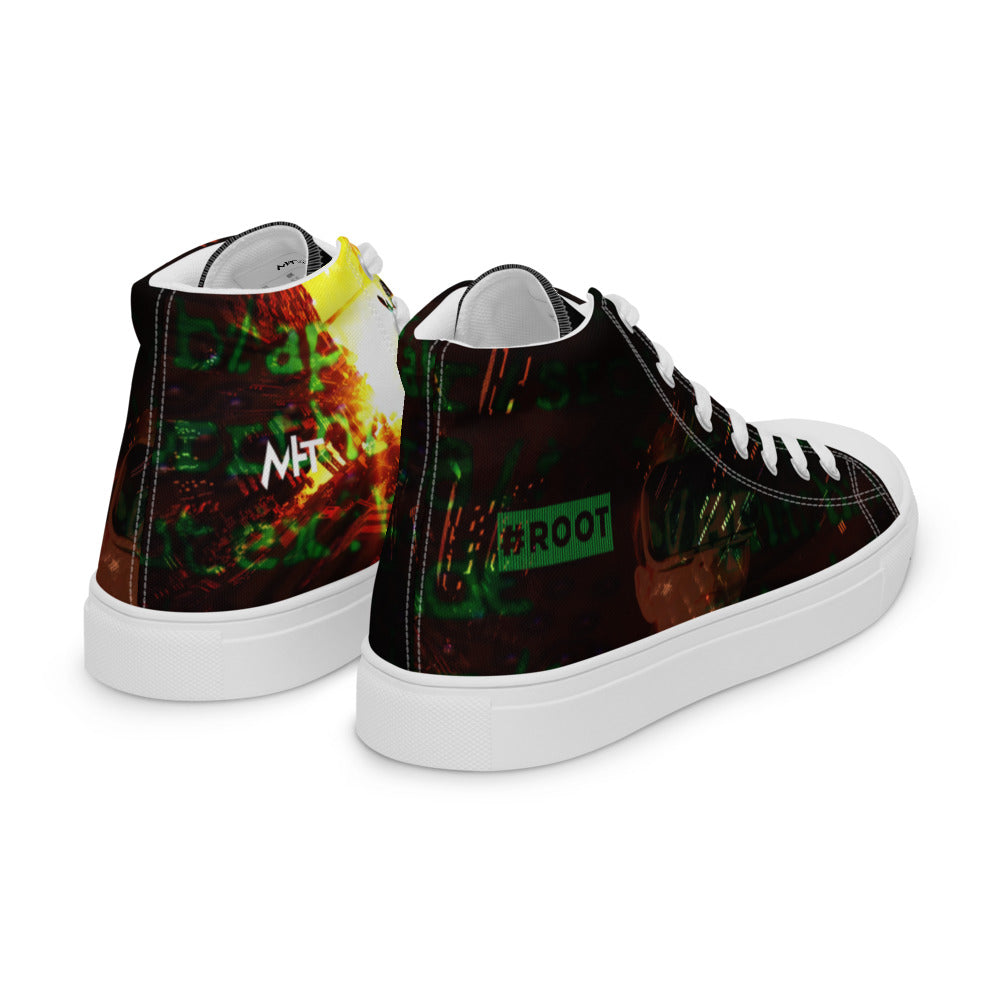 root - Men’s high top canvas shoes by DarkByteGear