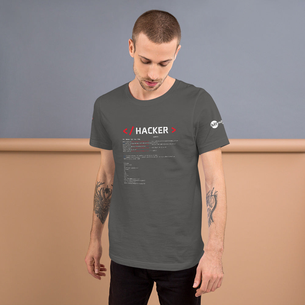 Hacker v.1 - Short-Sleeve Unisex T-Shirt by DarkByteGear