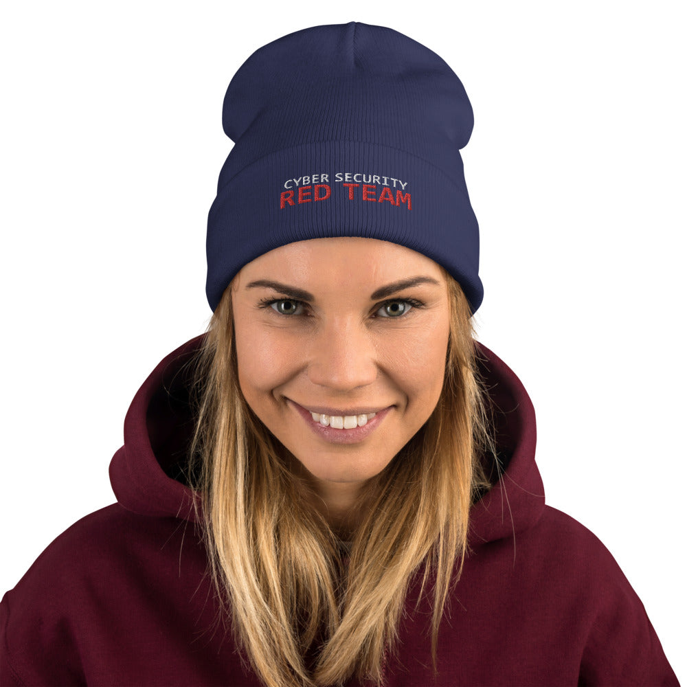 Cybersecurity Red Team - Embroidered Beanie by DarkByteGear