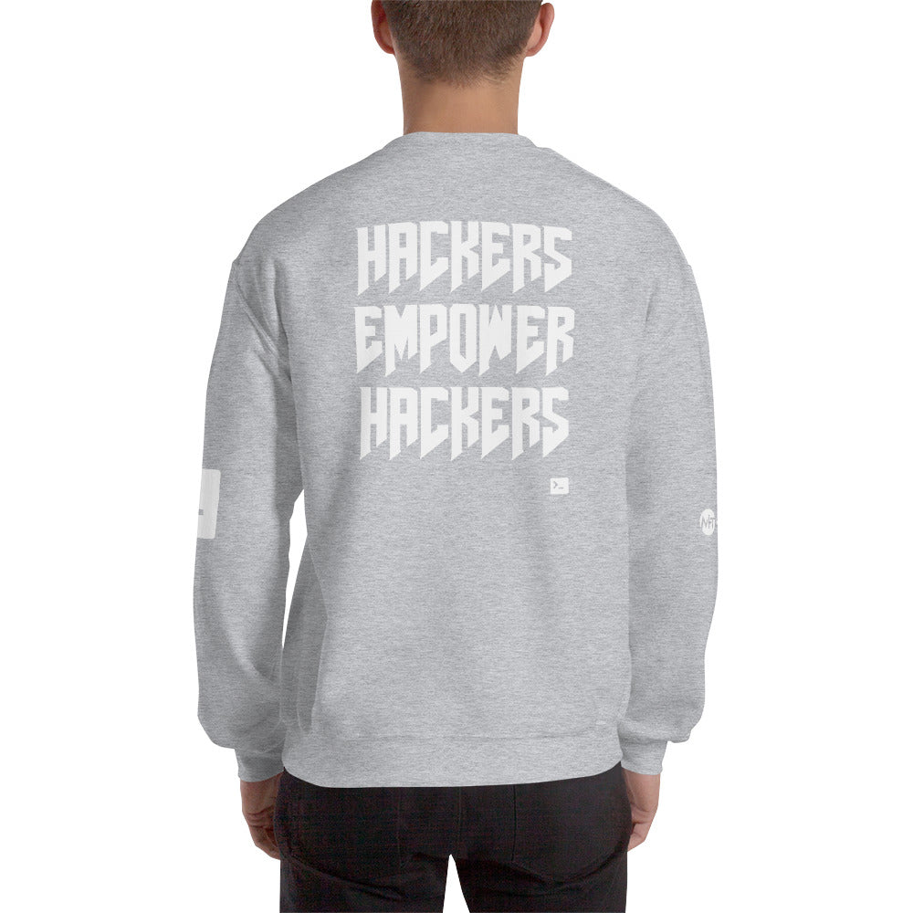 Hackers empower hackers - Unisex Sweatshirt by DarkByteGear