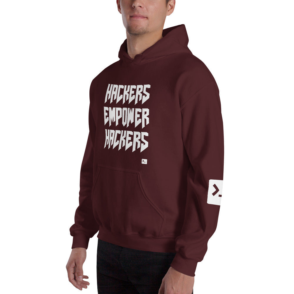 Hackers empower hackers - Unisex Hoodie by DarkByteGear