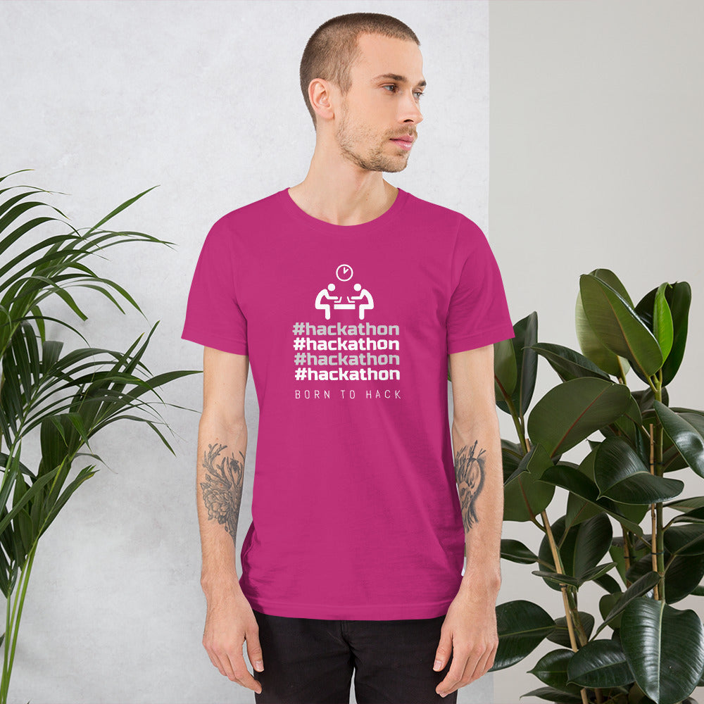 #hackathon - Short-Sleeve Unisex T-Shirt by DarkByteGear