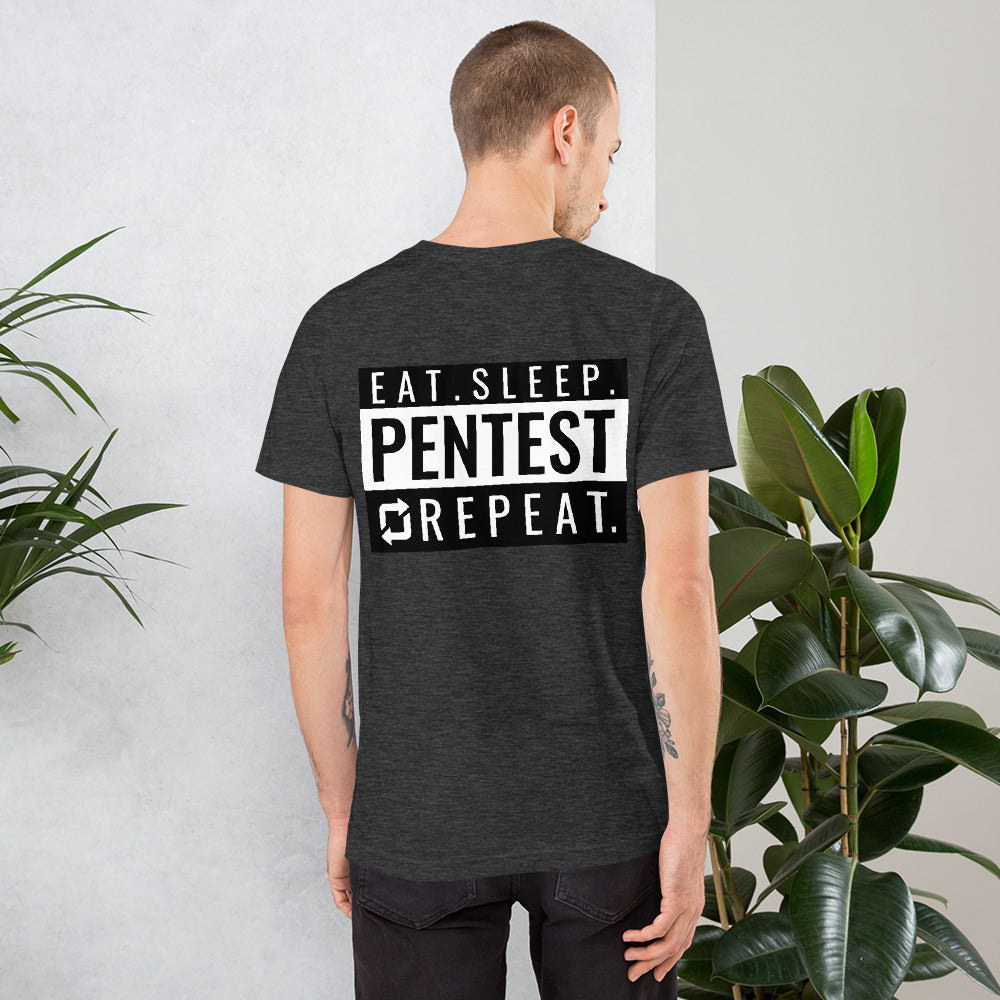 Eat sleep pentest repeat - Short-Sleeve Unisex T-Shirt by DarkByteGear