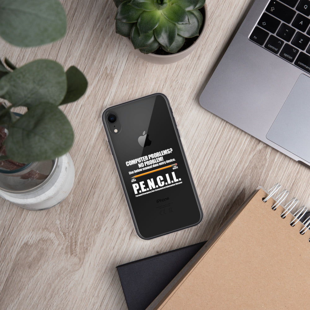 P.E.N.C.I.L. - iPhone Case (white text) by DarkByteGear