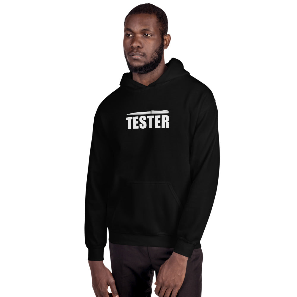 Pentester v5 - Hooded Sweatshirt (white text) by DarkByteGear