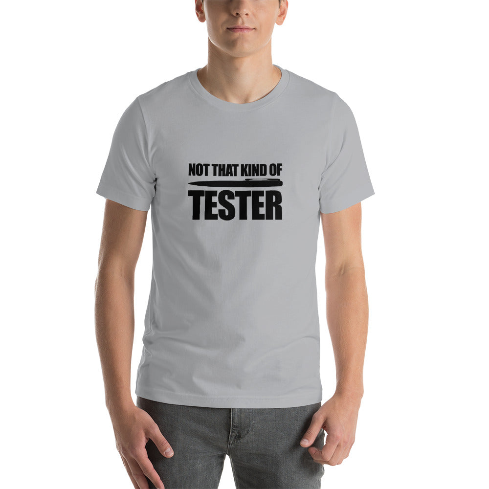 Not that kind of pen tester - Short-Sleeve Unisex T-Shirt (black text) by DarkByteGear