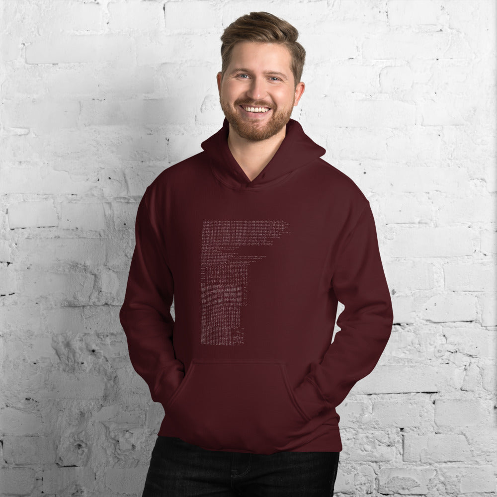 Hex dump -Unisex Hoodie by DarkByteGear