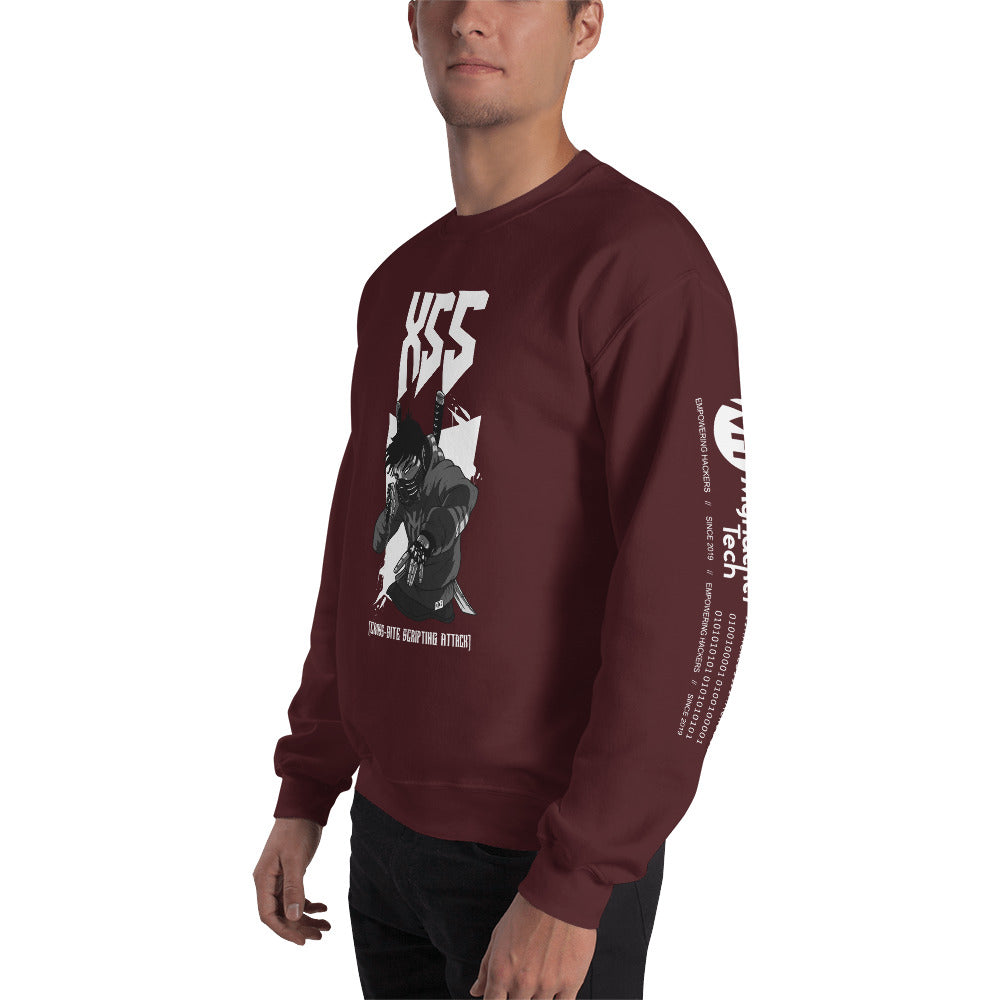 XSS cross-site scripting attack - Unisex Sweatshirt by DarkByteGear