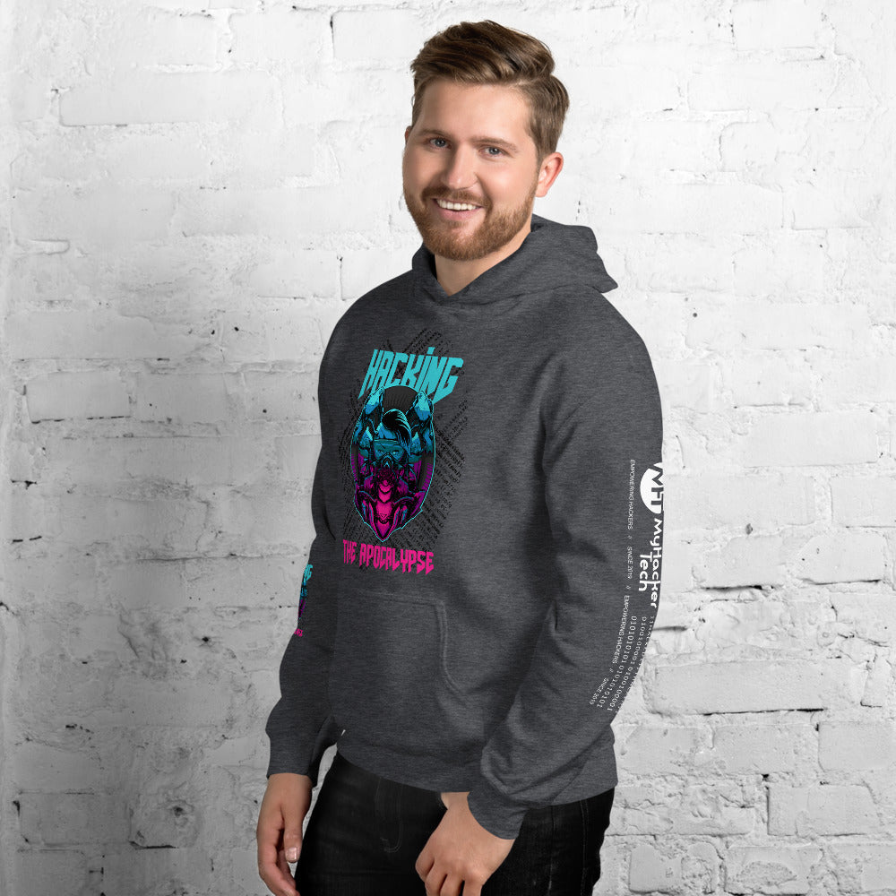 Hacking the apocalypse v1 - Unisex Hoodie (with all sides design) by DarkByteGear
