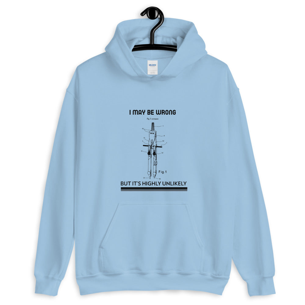 I may be wrong, but it's highly unlikely - Unisex Hoodie (black text) by DarkByteGear