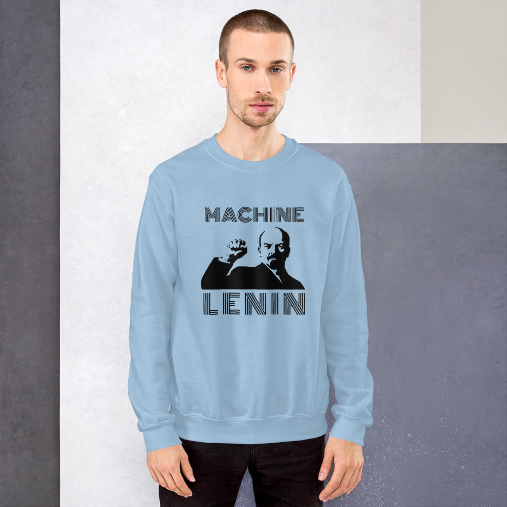 Machine Lenin - Unisex Sweatshirt (black text) by DarkByteGear