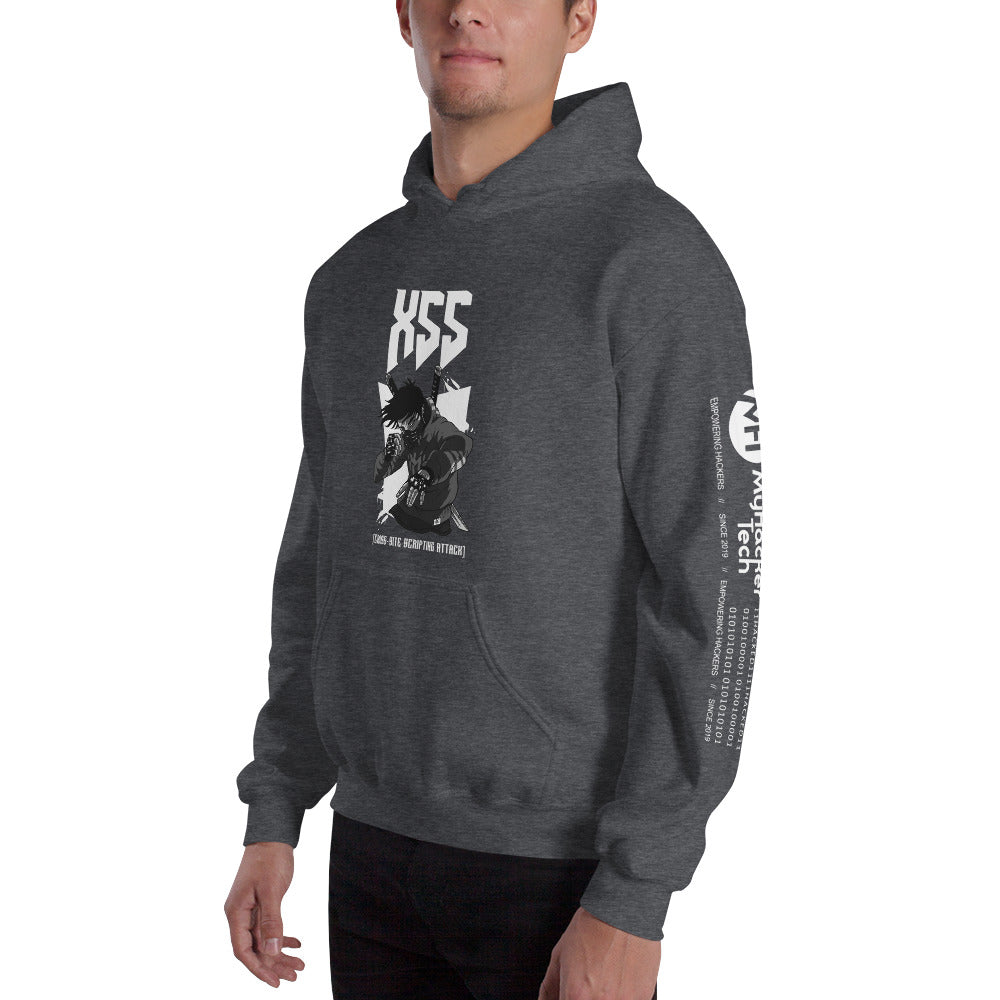 XSS cross-site scripting attack - Unisex Hoodie by DarkByteGear