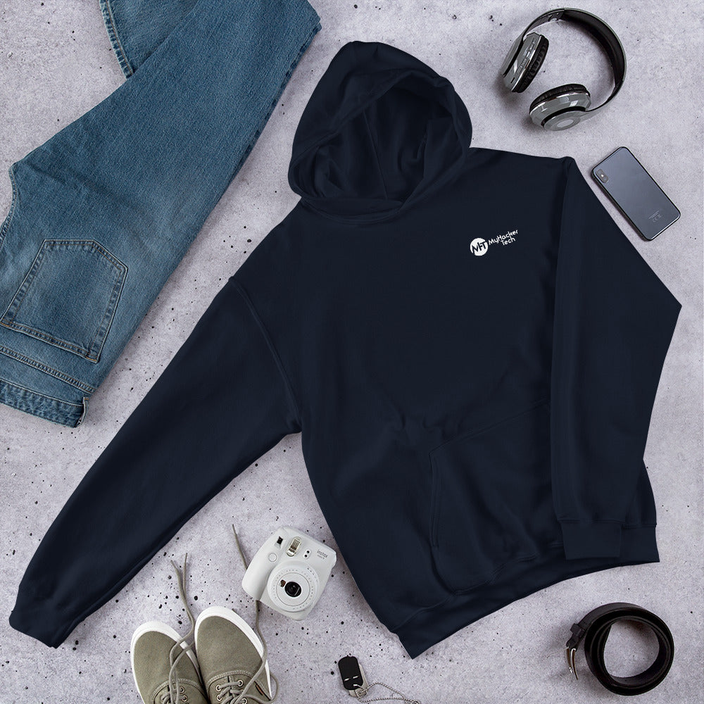MyHackerTech Classic - Unisex Hoodie (with back design) by DarkByteGear