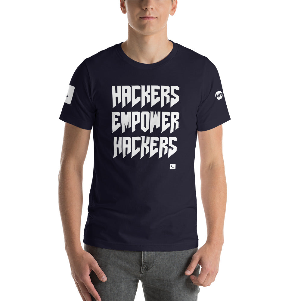 Hackers empower hackers - Short-Sleeve Unisex T-Shirt by DarkByteGear